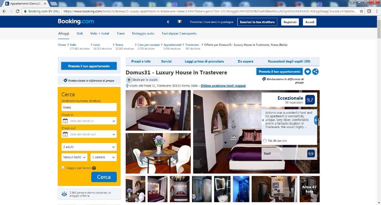 Domus31 - Luxury House In Trastevere Roma Ngoại thất bức ảnh